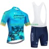 Conjunto Maillot + Culotte Corto con tirantes Astana Qazaqstan Team 2024